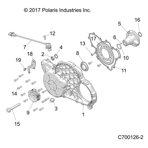 POLARIS VITON LUBE FLANGE SEAL 2011-2019 XP4 RZR Ranger 1000 900 Turbo 3610176