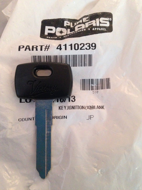 Polaris New OEM Victory Motorcycle Blank Ignition Key
