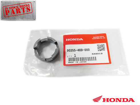 HONDA ATV, ATC, MOTORCYCLE SWINGARM PIVOT BOLT LOCK CROWN NUT, 90355-469-000