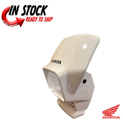 HONDA HEADLIGHT SHROUD FENDER 93-2024 XR650 L OEM ROSS WHITE 87125-MY6-A80ZB