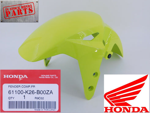HONDA GROM 125 LEMON ICE YELLOW FRONT FENDER 2017-2018 61100-K26-B00ZA OEM