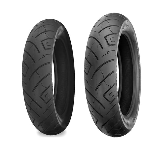 SHINKO MOTORCYCLE CRUISER 777 FRONT REAR TIRE SET 130/80B17 180/65B16