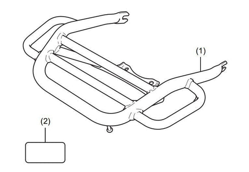 HONDA REAR CARGO CARRIER 2025 DAX 125 GENUINE 08L70-K2W-A20