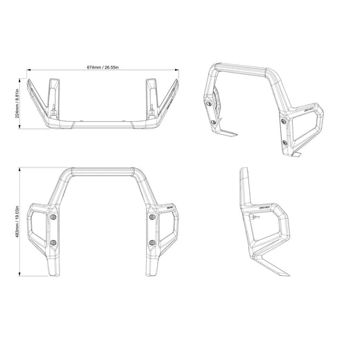 CAN AM ADVENTURE FRONT BUMPER 2025 CANYON 219401193 GENUINE OEM