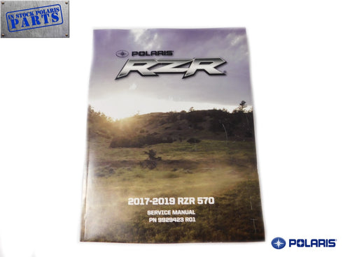 2017 - 2019 Polaris RZR 750 Genuine OEM Service Repair Manual Book - 9929423