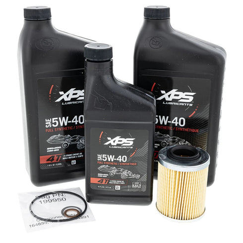 CAN AM OIL CHANGE KIT 4T 5W-40 FULL SYNTHETIC 500 V-TWIN