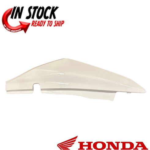 HONDA LEFT SIDE NUMBER PLATE ROSS WHITE FENDER BLACK 2023-2024 XR150L OEM NEW