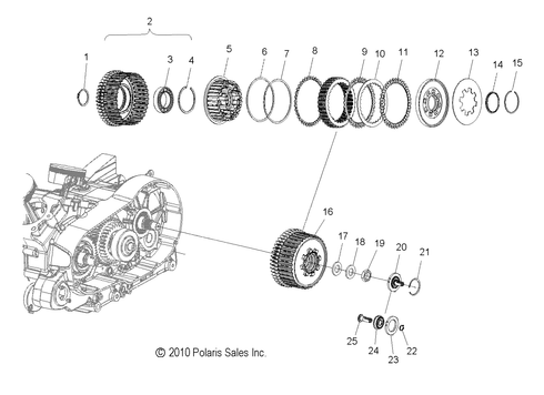 POLARIS VICTORY CLUTCH DIAPHRAM SPRING OEM NEW GENUINE 7041944