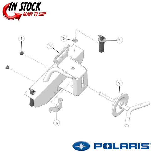 Genuine Polaris Ranger Lock & Ride Spare Tire Carrier 2889193