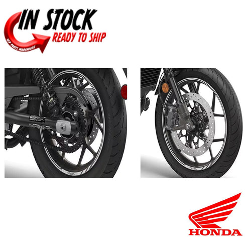 HONDA FRONT AND REAR WHEEL STRIPES (GREY) W REBEL LOGO 2021-2025 REBEL 1100 OEM