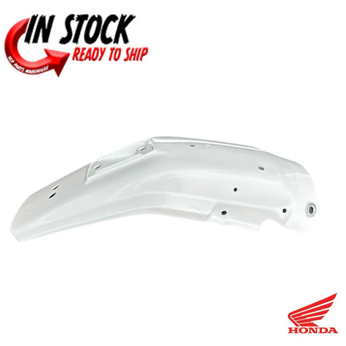 HONDA REAR FENDER PLASTIC MUD GUARD 1993-2024 XR650L OEM ROSS WHITE GENUINE