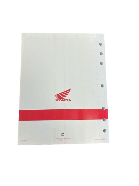 HONDA SERVICE MANUAL 2024-2025 CBR500R CB500F NX500 BOOK OEM NEW GENUINE