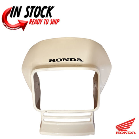 HONDA HEADLIGHT SHROUD FENDER 93-2024 XR650 L OEM ROSS WHITE 87125-MY6-A80ZB