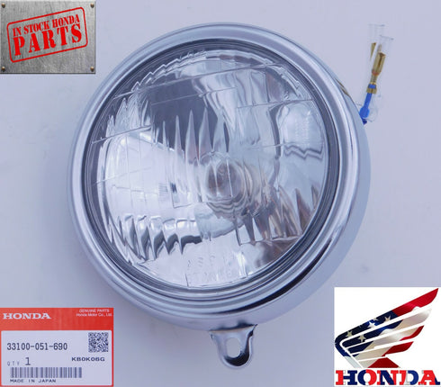 HONDA HEADLIGHT Z50A MINI TRAIL 50 1972-1978 HEAD LAMP LENS ASSEMBLY OEM New