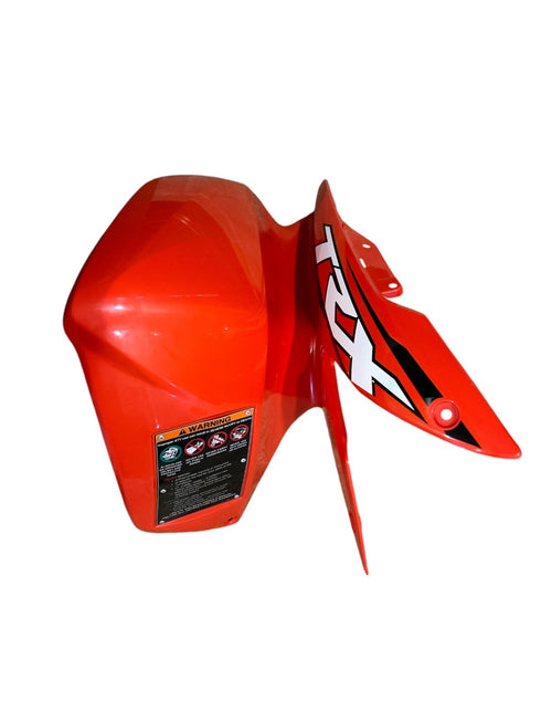 HONDA LEFT FRONT FENDER ORANGE 2006-2024 TRX250X EX OEM GENUINE 61250-HS1-A50ZA