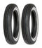 SHINKO CLASSIC 240 DOUBLE STRIPE WHITE WALL FRONT / REAR TIRE SET MT90-16