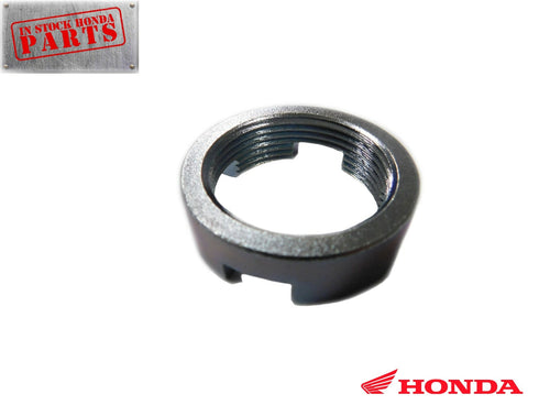 HONDA ATV, ATC, MOTORCYCLE SWINGARM PIVOT BOLT LOCK CROWN NUT, 90355-469-000