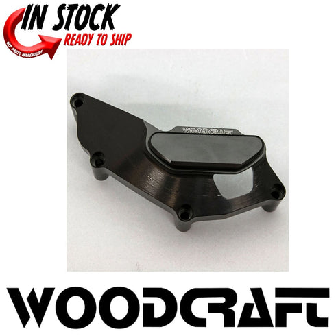 WOODCRAFT RACING LEFT STATOR COVER PROTECTOR BLACK YAMAHA 202-2023 R7