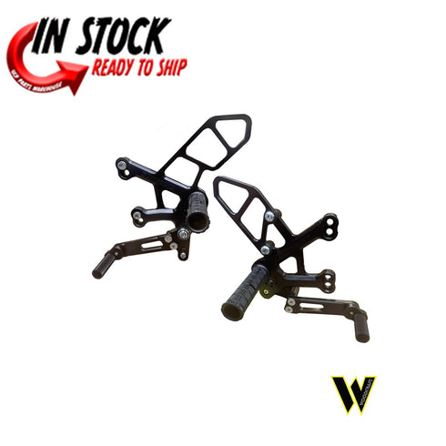WOODCRAFT RACING ADJUSTABLE REARSET KAWASAKI 2023 ZX-4RR 05-0137B