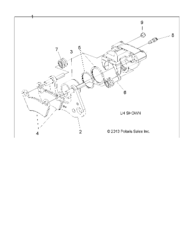 Polaris Dual Bore Brake Pad Kit Assembly, 1.375 in, Genuine OEM Part 2205949