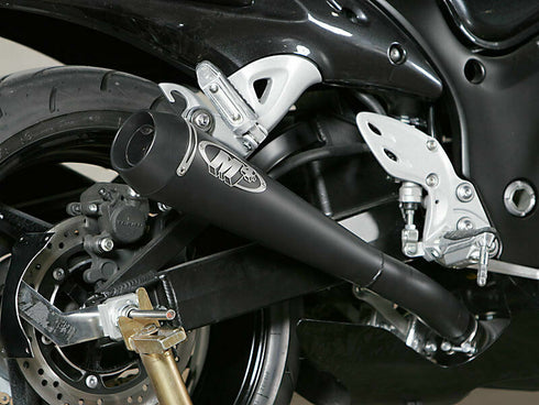 NEW SUZUKI HAYABUSA 2008-2020 M4 Slip-On Exhaust RETRO DRAG TWIN MUFFLERS