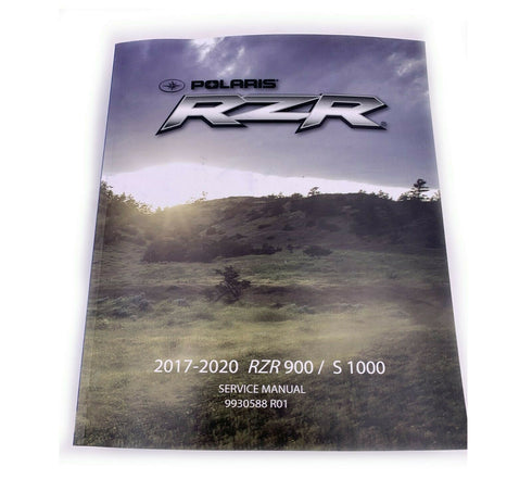 2017 - 2020 Polaris RZR900 S / 1000S Genuine OEM Service Manual Repair Book
