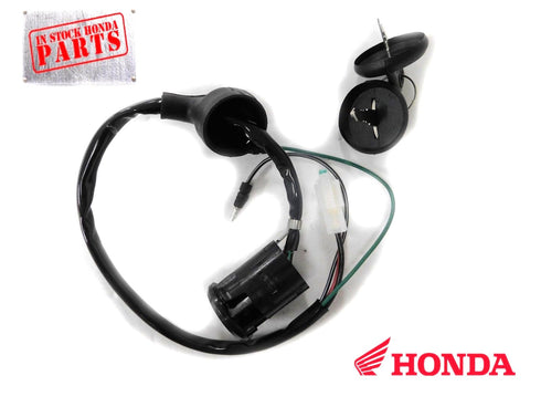 Honda Ignition Switch Keys 1985-1987 Big Red OEM W/Wiring Harness 35100-HA0-027