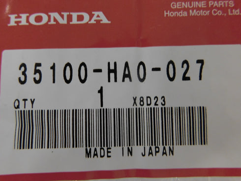 Honda Ignition Switch Keys 1985-1987 Big Red OEM W/Wiring Harness 35100-HA0-027