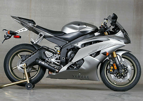 M4 EXHAUST 2006-2020 YAMAHA R6 GP MOUNT SLIP ON MUFFLER BLACK GENUINE M4