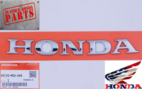 New Genuine Honda Front Chrome Garnish Emblem 2005-2017 GL1800 F6B Windscreen