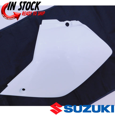 NEW OEM SUZUKI DRZ400S SM 2007-2021 LEFT SIDE COVER WHITE 47211-29FC0-30H