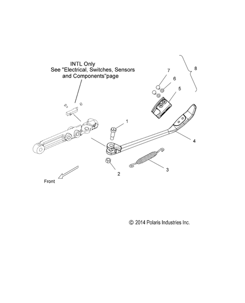 POLARIS VICTORY INDIAN SIDESTAND SPRING GENUINE OEM 7043056 NEW GENUINE