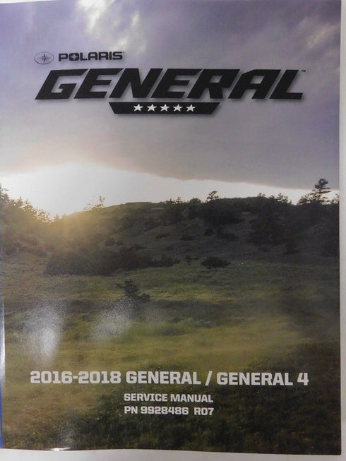2016 - 2019 Polaris General and 4 Seater OEM Authentic Service Repair Manual