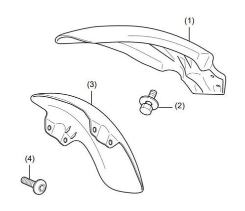 HONDA FRONT FENDER 2023 SCL500 SCRAMBLER GENUINE OEM NEW 08F72-K3S-JA0
