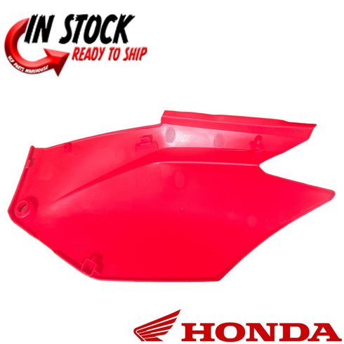HONDA RIGHT SIDE COVER NUMBER PLATE PLASTIC 2022-2025 CRF250F 83500-K99-A30 OEM