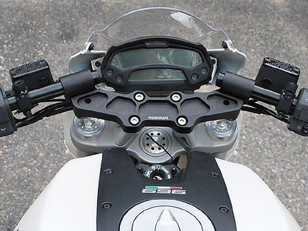 DUCATI MONSTER 696 / 796 / 1100 MONSTER WOODCRAFT 3" CLIPON ADAPTER PLATE KIT