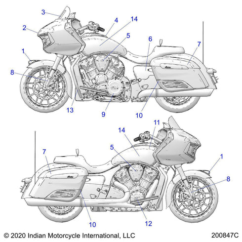 Polaris Reflector, Front, Genuine OEM Part 7185804