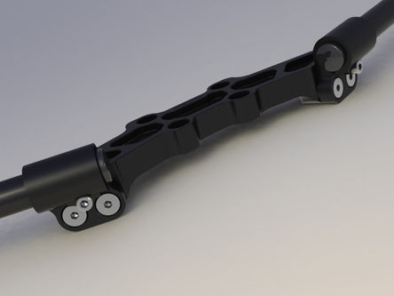 DUCATI MONSTER 696 / 796 / 1100 MONSTER WOODCRAFT 3" CLIPON ADAPTER PLATE KIT