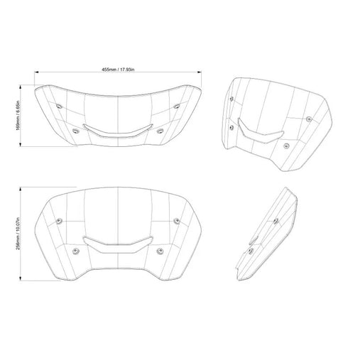 CAN AM SPORT WINDSHIELD 2025 CANYON 219401175 GENUINE OEM