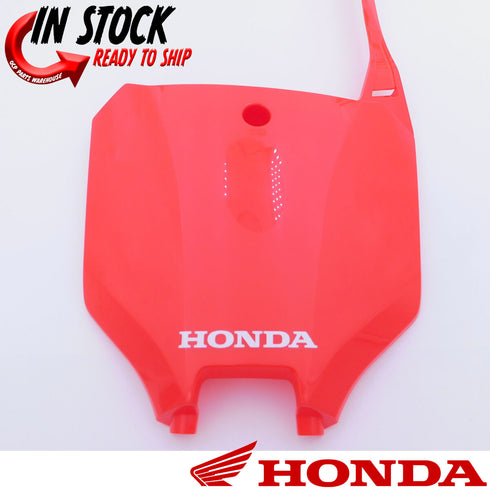 HONDA FRONT NUMBER PLATE 2021-2024 CRF450R 2021-24 CRF450RX GENUINE OEM NEW