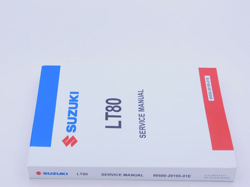 1987-2006 Suzuki LT80 Quadsport Service Repair Shop Manual 99500-20195-01E