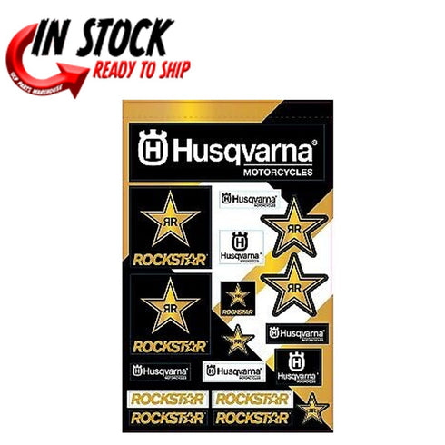 2023 Dcor Husqvarna Racing/Rockstar Decal Sheet 12 MIL 40-70-101