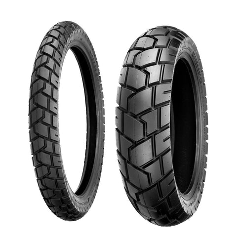SHINKO 705 MOTORCYCLE DUAL SPORT TIRE SET 90/90-21 120/90-17 FRONT / REAR