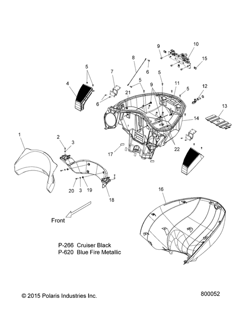 POLARIS VICTORY TRUNK CABLE STOP 2008-2017 VISION GENUINE OEM NEW 7081447
