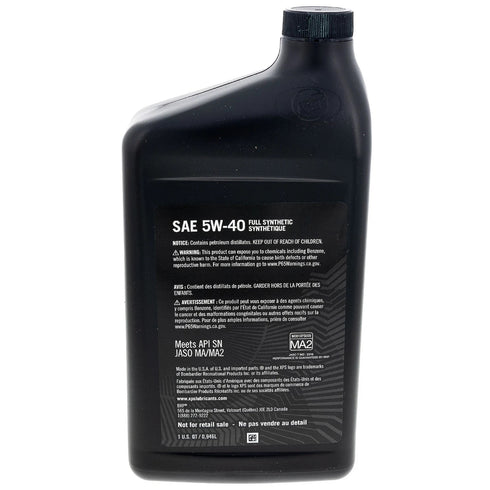 CAN AM 4T 5W-40 Full Synthetic Oil Change Kit Rotax 900 ACE OEM 9779489