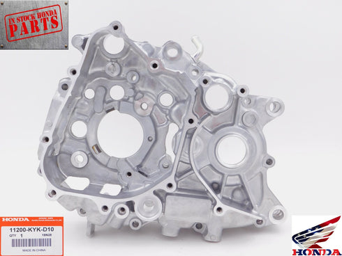 Honda Left Crankcase Engine Case 2019-2025 CRF110F Genuine OEM New 11200-KYK-D10