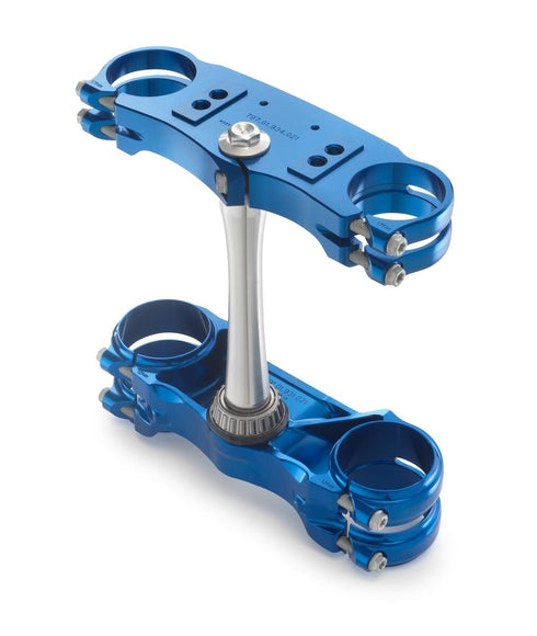 HUSQVARNA FACTORY RACING TRIPLE CLAMP ANODIZED BLUE GENUINE OEM 7970199902168A