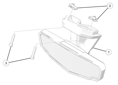 POLARIS WEATHERPROOF CONVEX REARVIEW MIRROR 2024-25 XPEDITION ADV XP 2884486 OEM