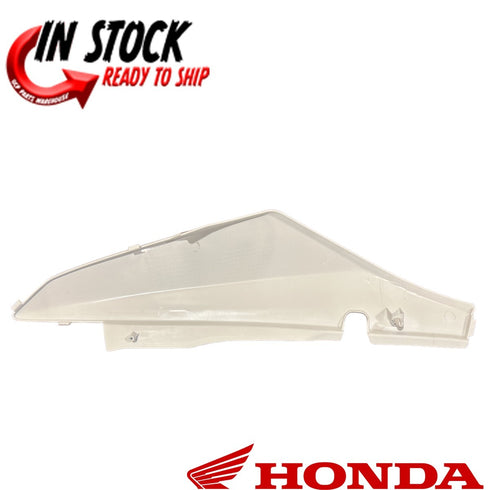 HONDA LEFT SIDE NUMBER PLATE ROSS WHITE FENDER BLACK 2023-2024 XR150L OEM NEW