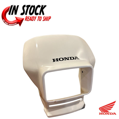 HONDA HEADLIGHT SHROUD FENDER 93-2024 XR650 L OEM ROSS WHITE 87125-MY6-A80ZB